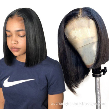Wholesale Glueless Peruvian Bob Wigs Lace Front Pixie Cut Short Hd Full Lace Bob Wigs Curly Lace Frontal Virgin Human Hair Wigs